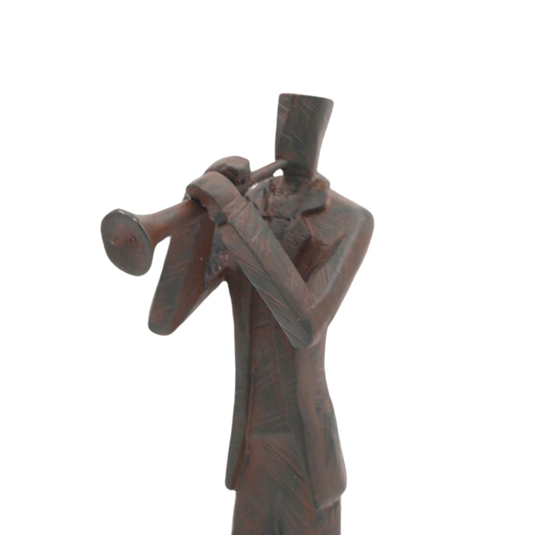 DECORATIVE FIGURE MUSICIAN TRUMPET image 1